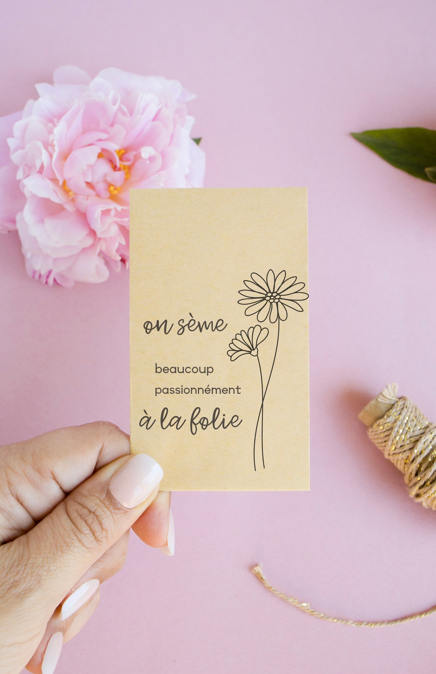 Sachet de graines : Modèle "A la folie"