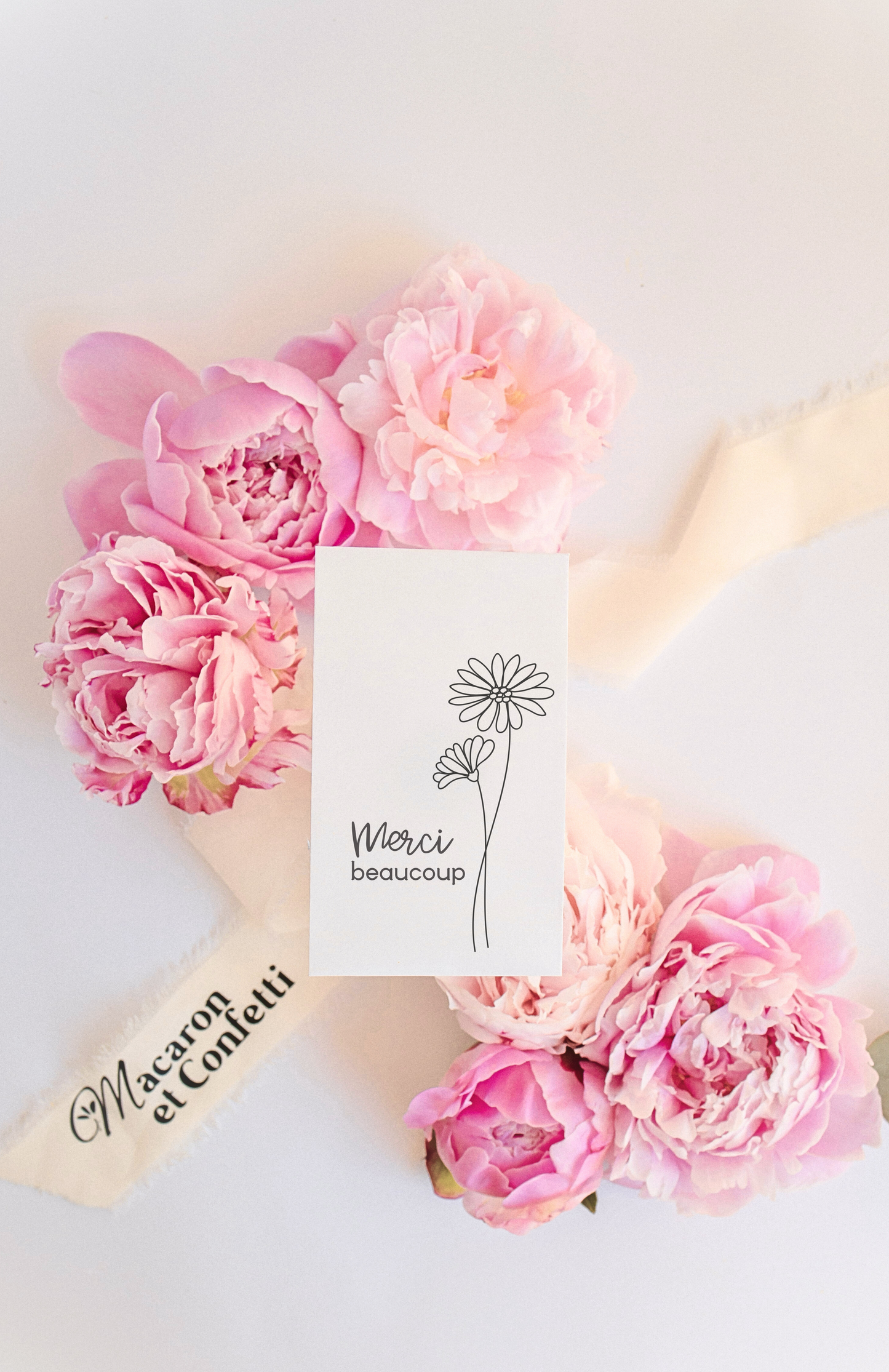 Sachet de graines : Modèle "Merci beaucoup - Marguerite"