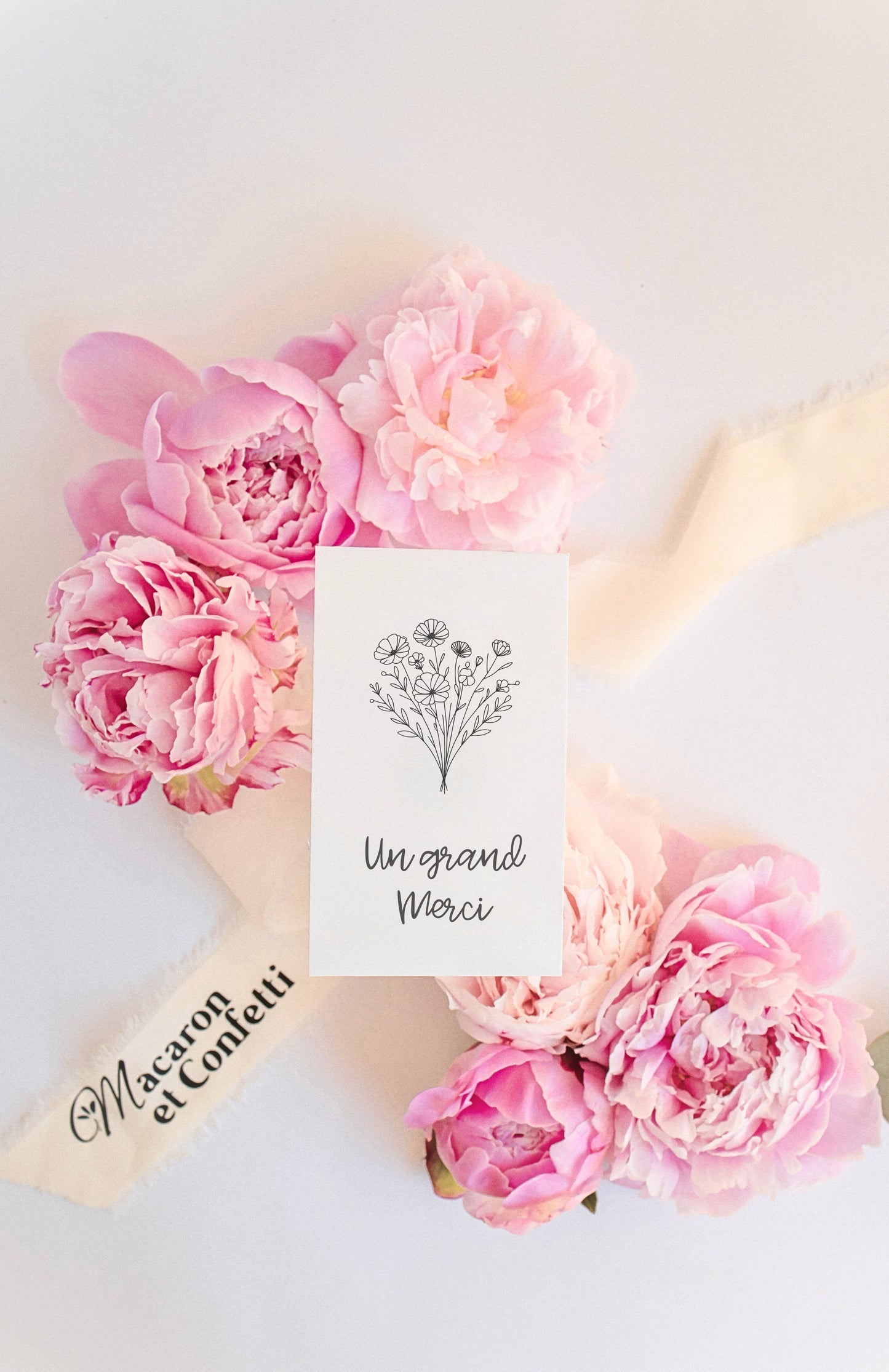 Sachet de graines : Modèle "Un grand merci - Bouquet"