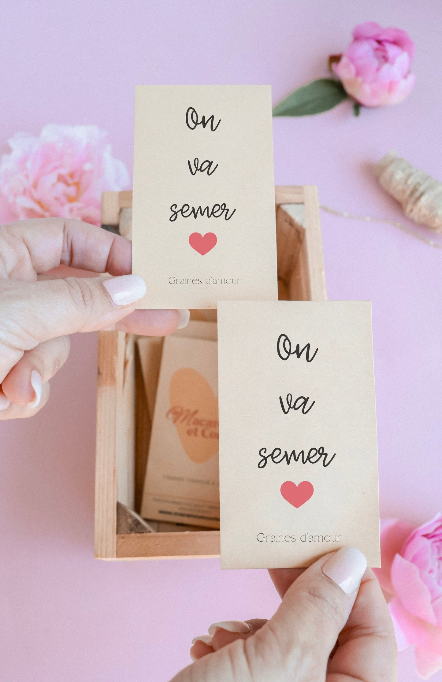 Sachet de graines : Modèle "On va semer - Variante 5"