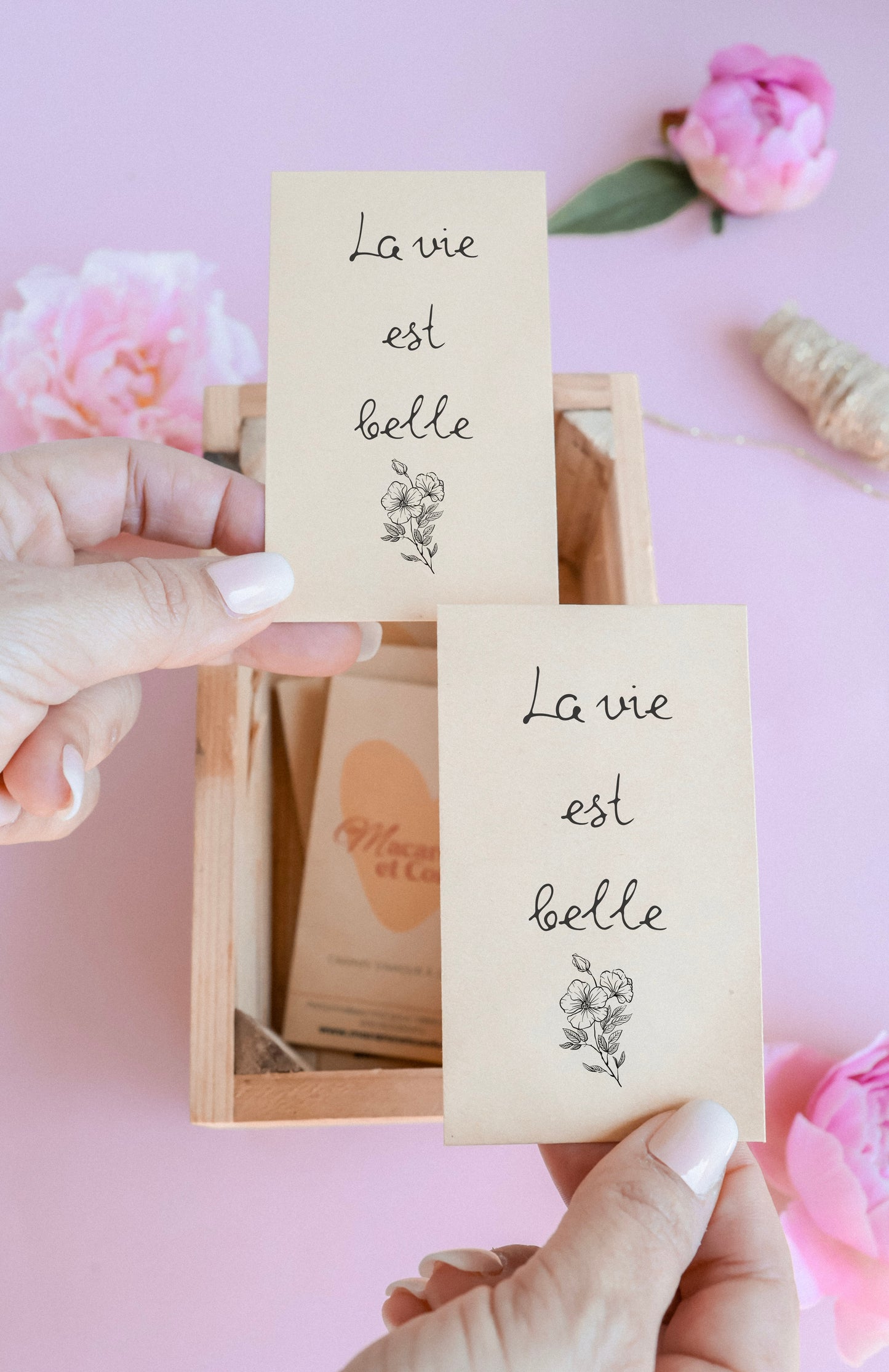 Sachet de graines : Modèle "La vie est belle - Variante 2"