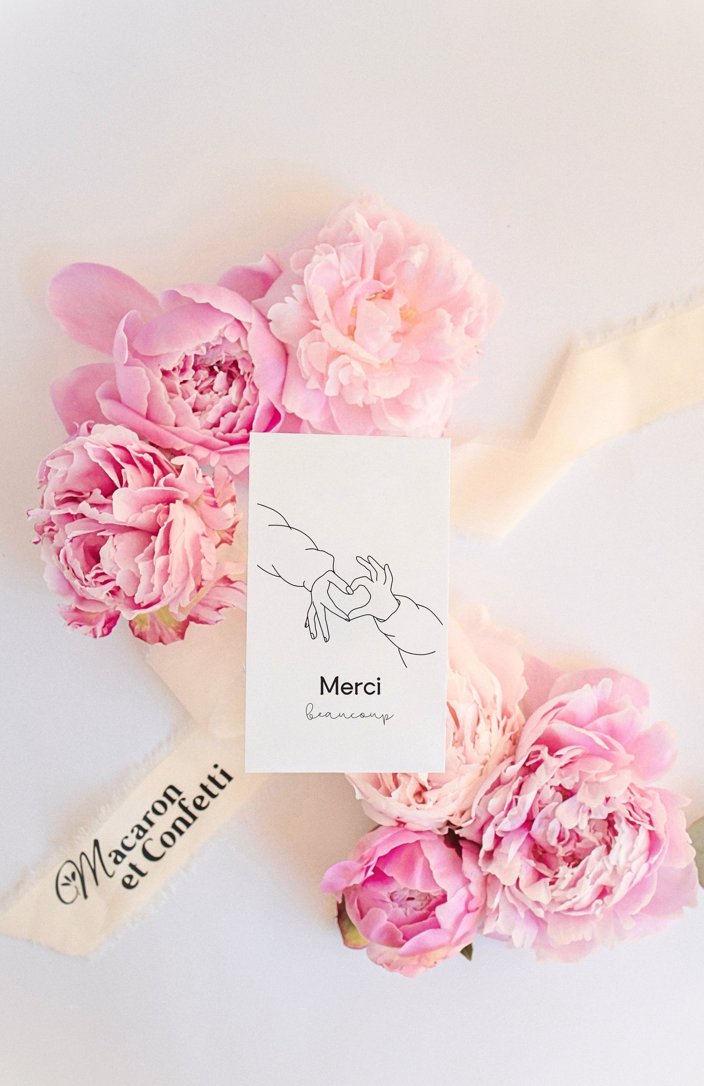 Sachet de graines : Modèle "Merci beaucoup - Cœur"