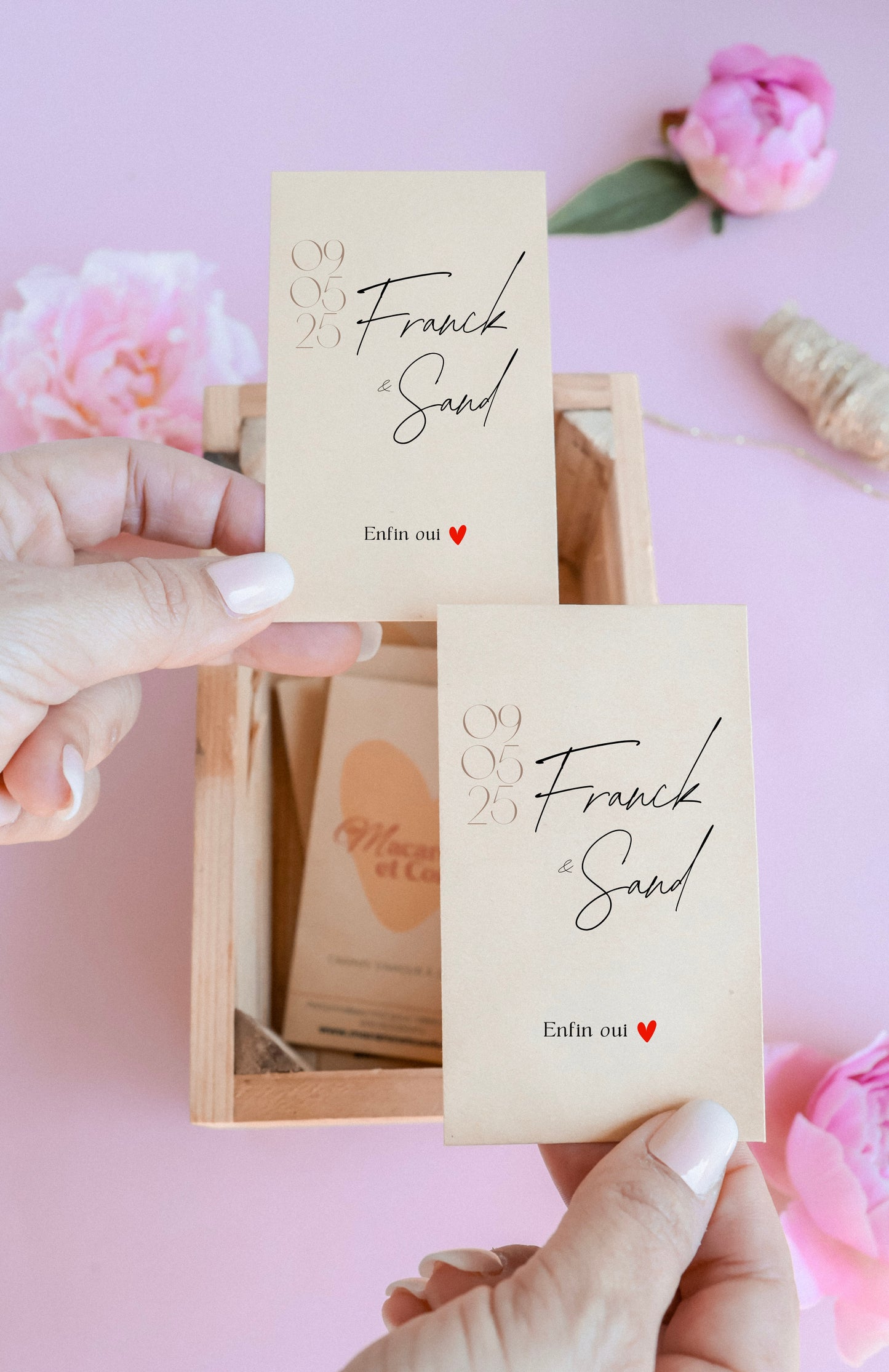 Sachet de graines personnalisé - Modèle "Franck et Sand"