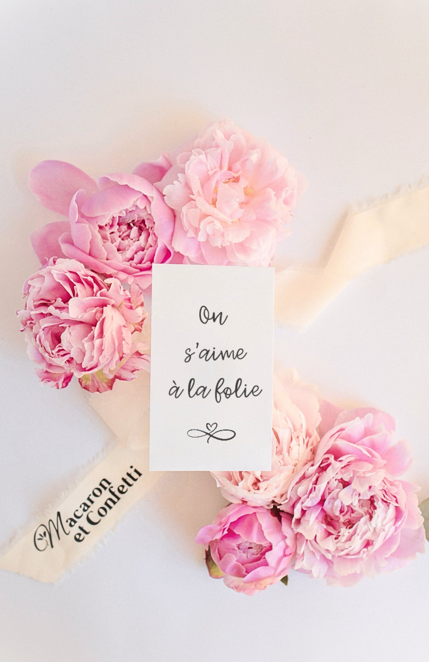 Sachet de graines : Modèle "On s'aime à la folie"
