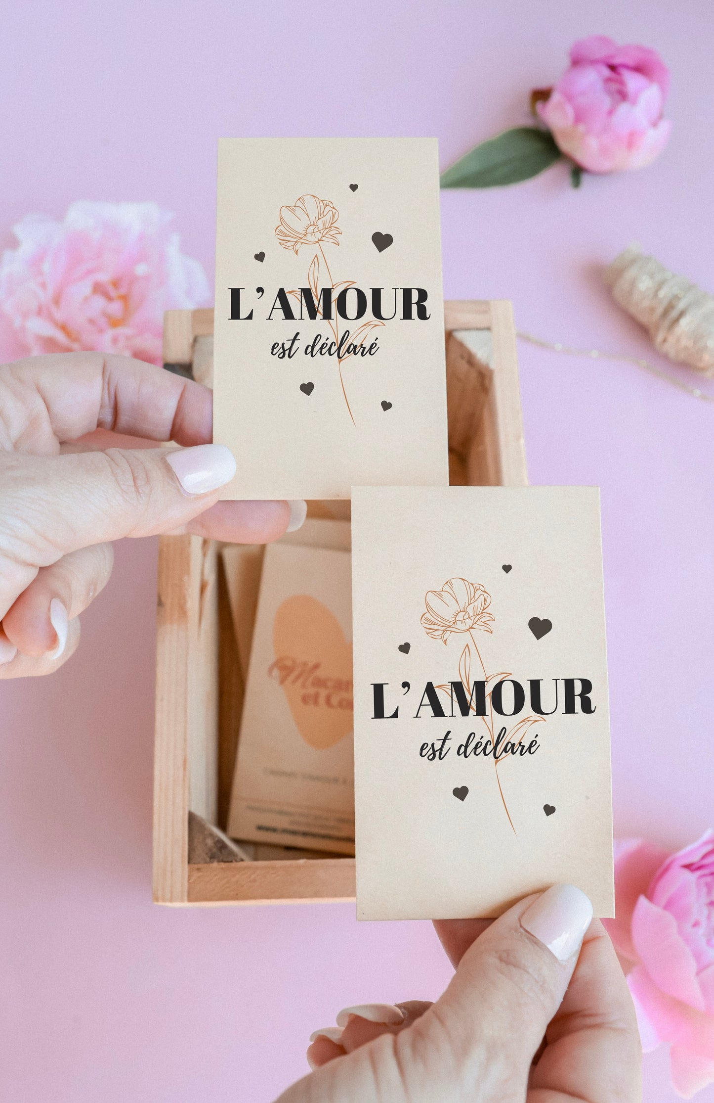 Sachet de graines : Modèle "L'amour est déclaré"
