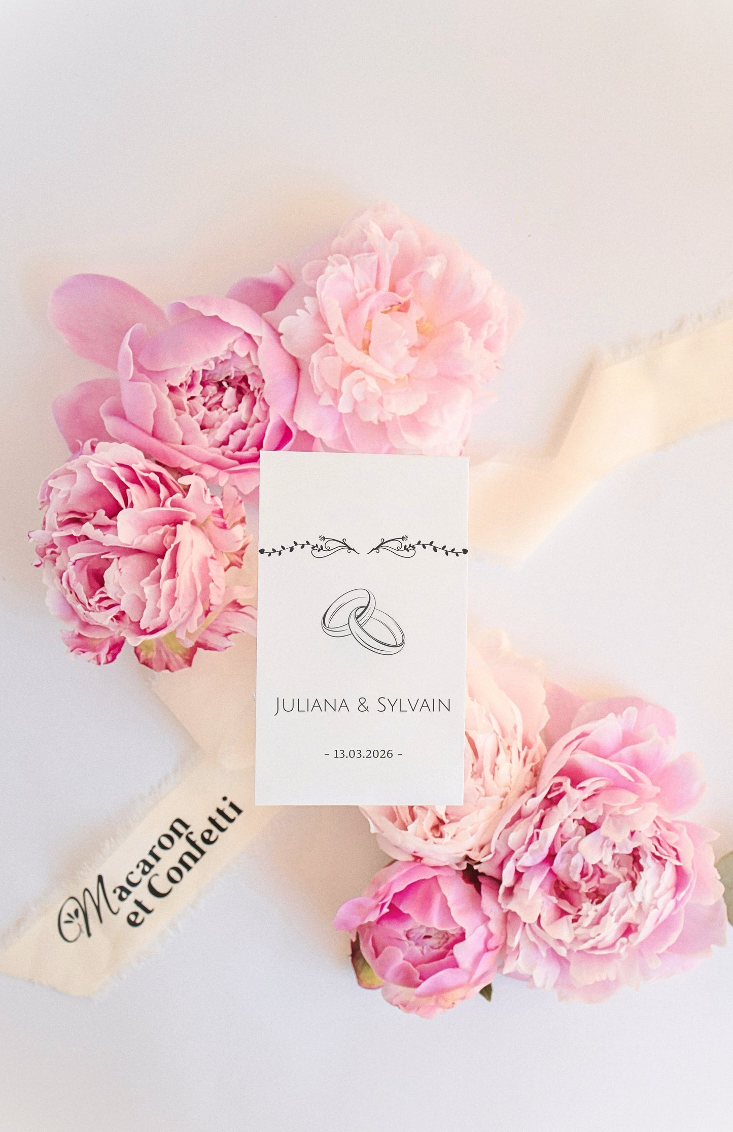 Sachet de graines personnalisé - Modèle "Juliana et Sylvain"