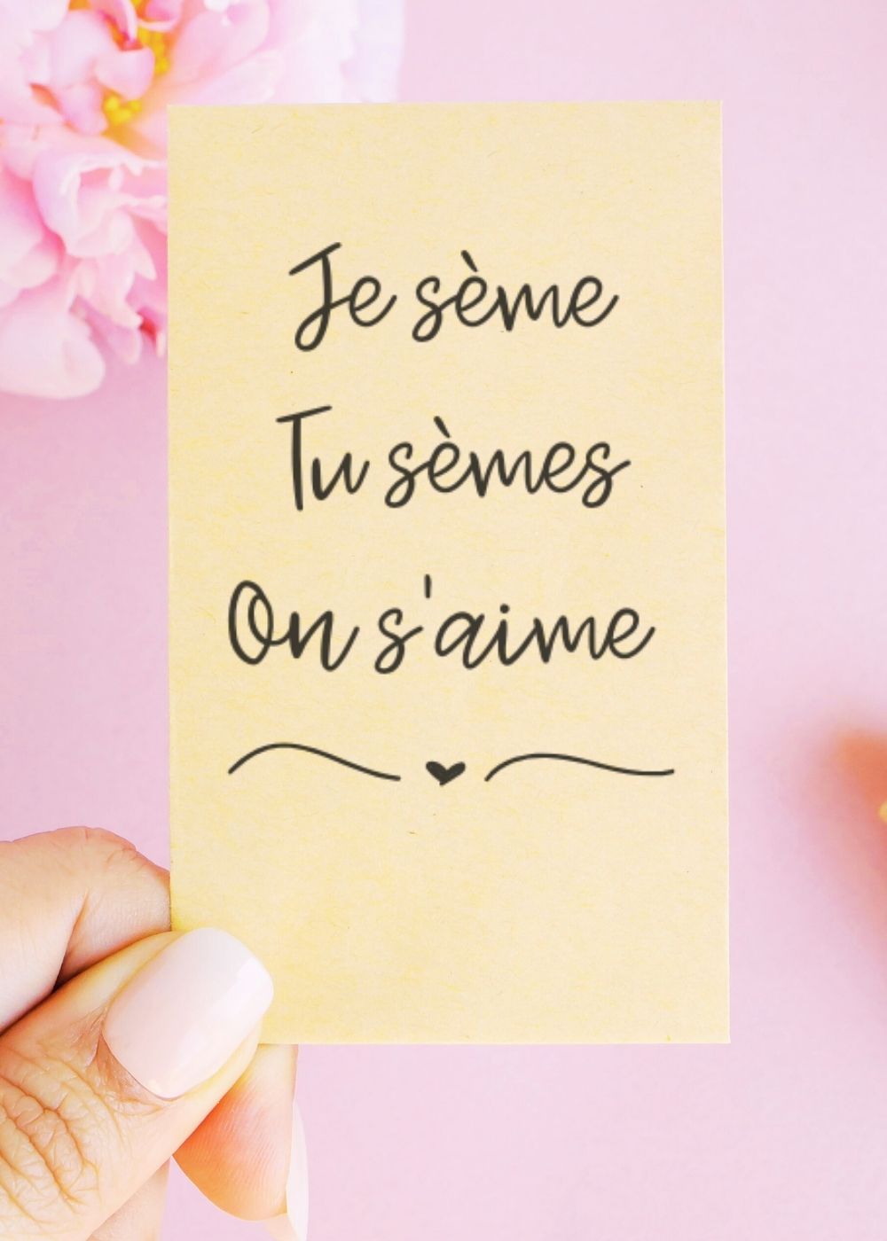 Sachets de graines - Mariage - "Je sème, tu sèmes, on s'aime"