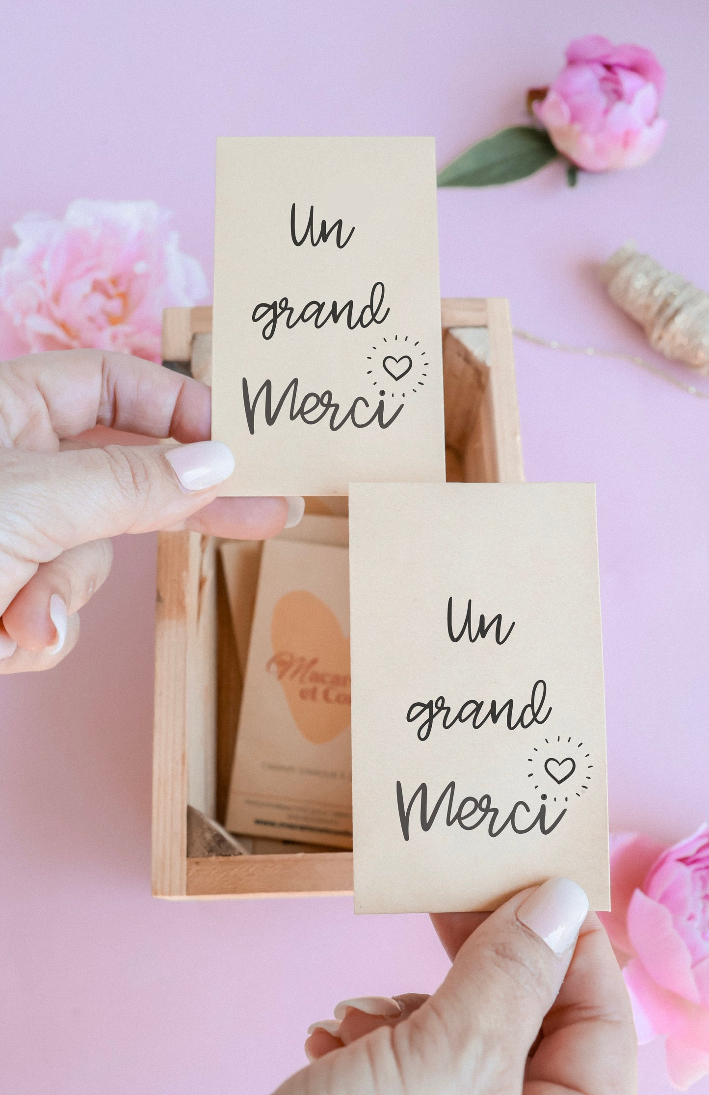 Sachet de graines : Modèle "Un grand merci - Coeur"