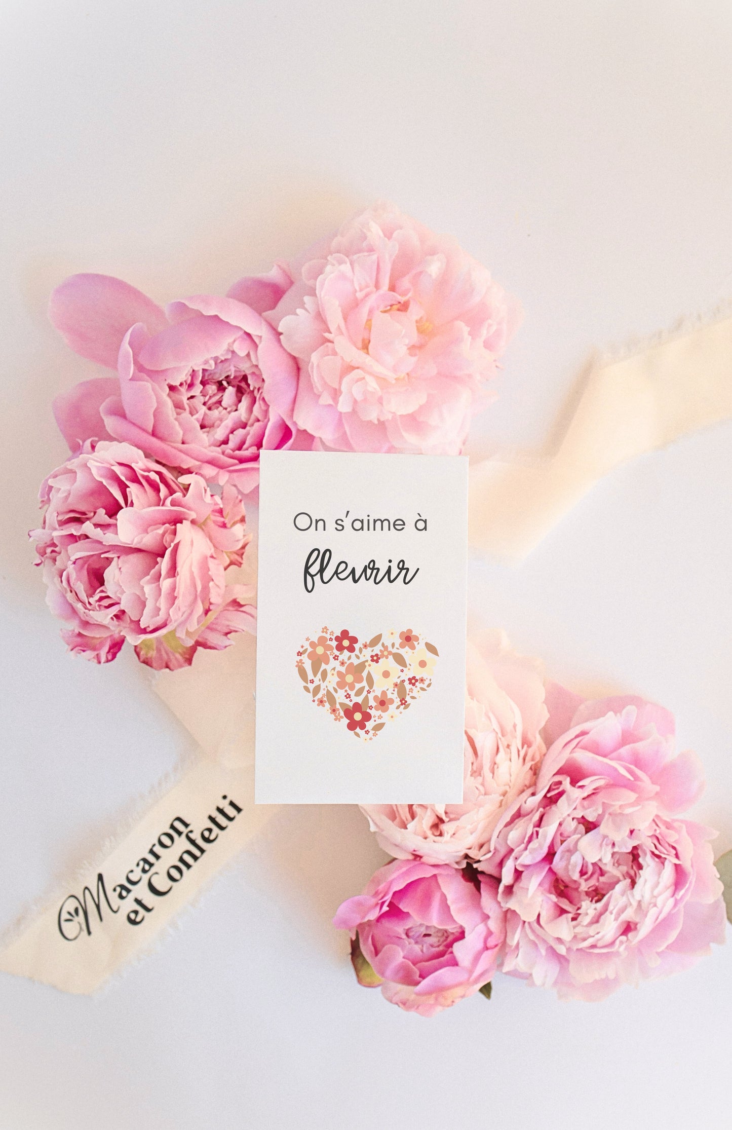 Sachet de graines : Modèle "On s'aime à fleurir"