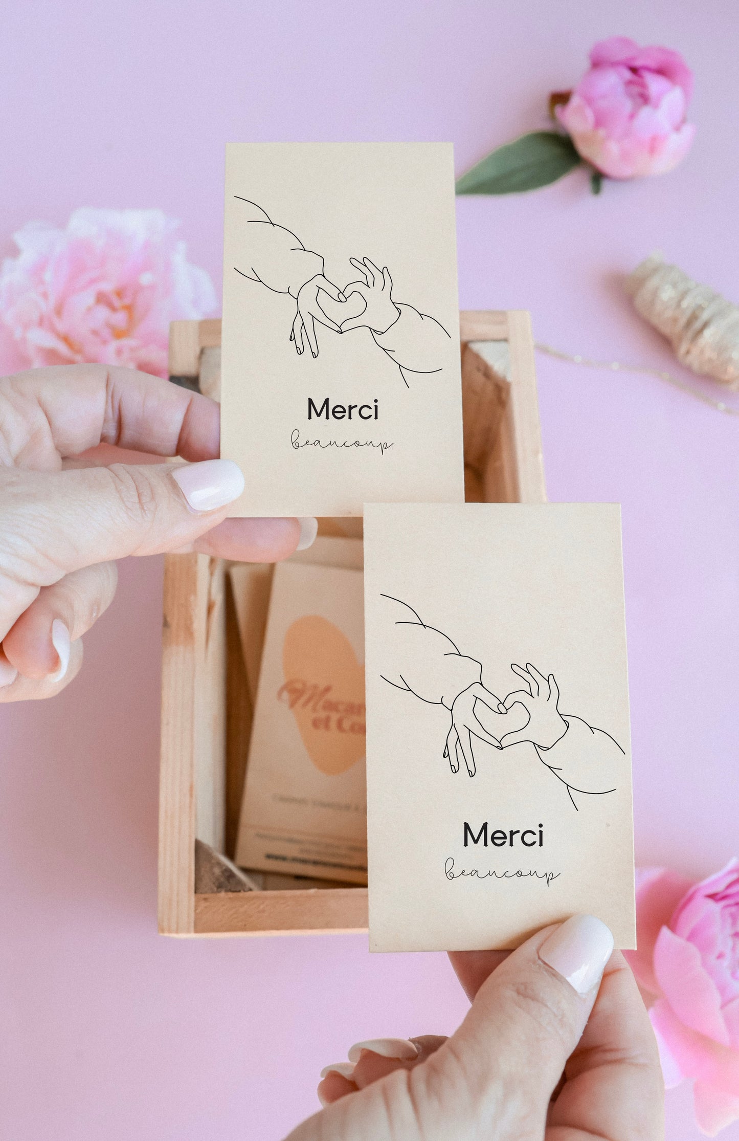 Sachet de graines : Modèle "Merci beaucoup - Cœur"
