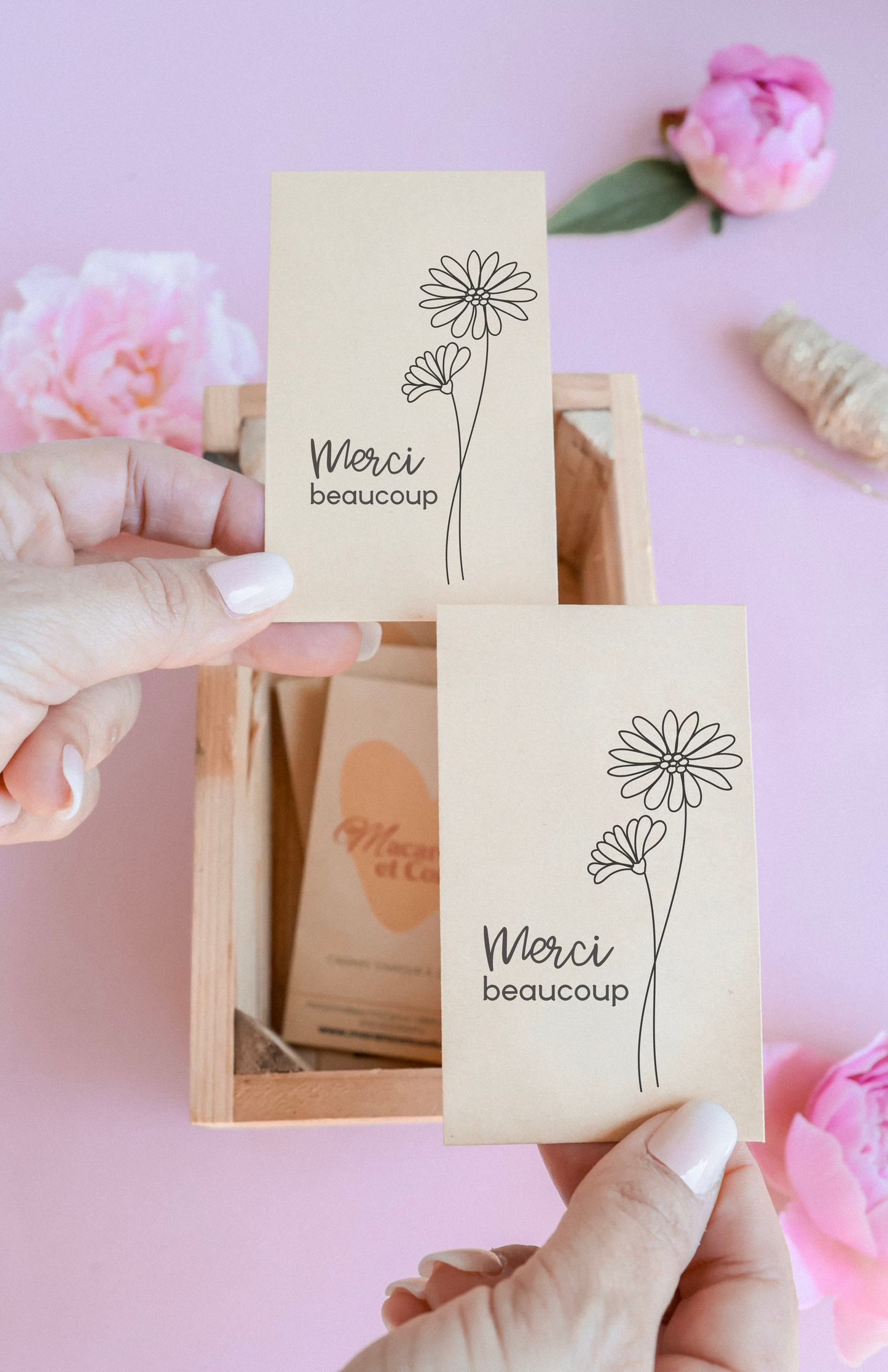 Sachet de graines : Modèle "Merci beaucoup - Marguerite"