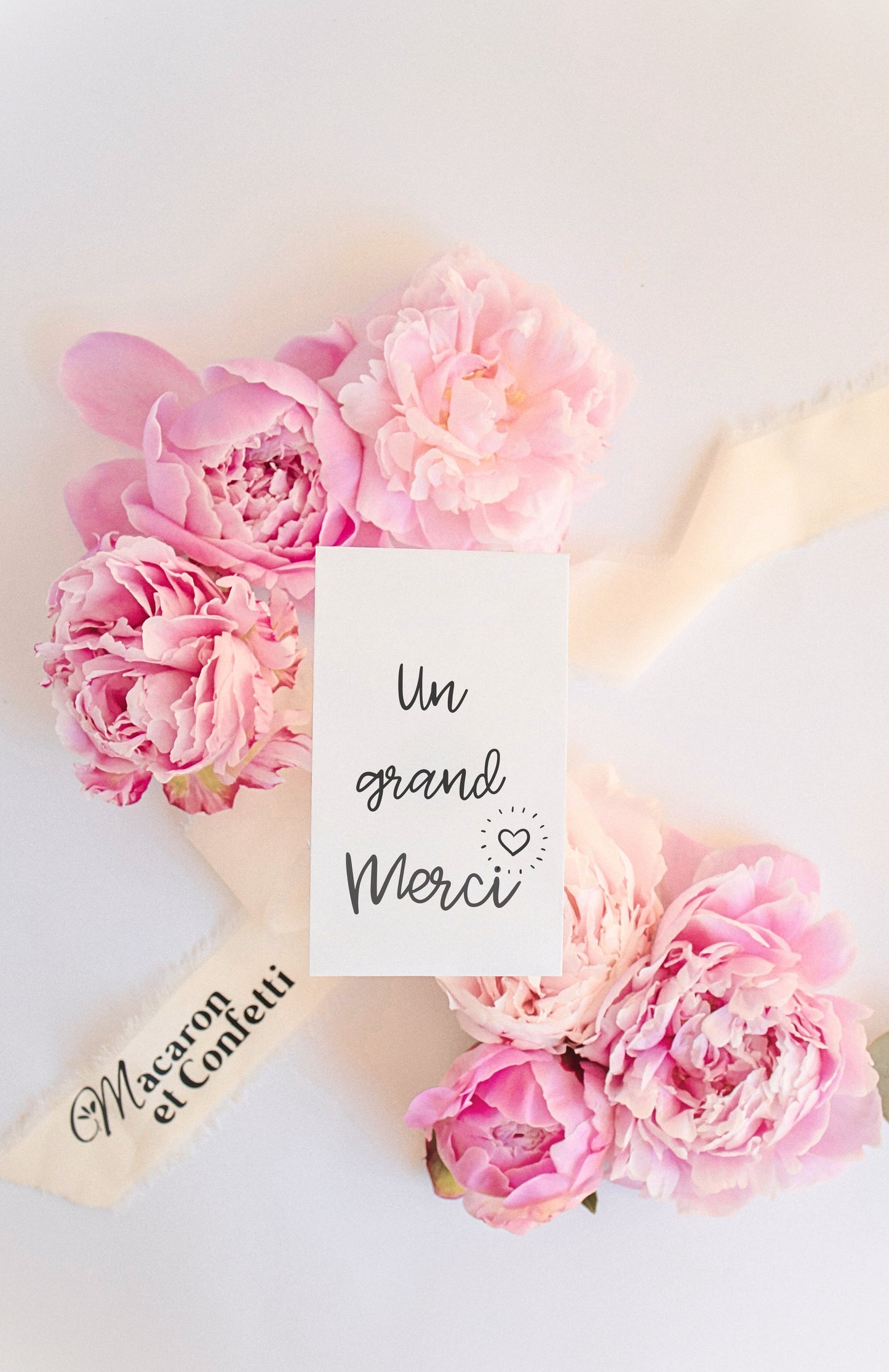 Sachet de graines : Modèle "Un grand merci - Coeur"