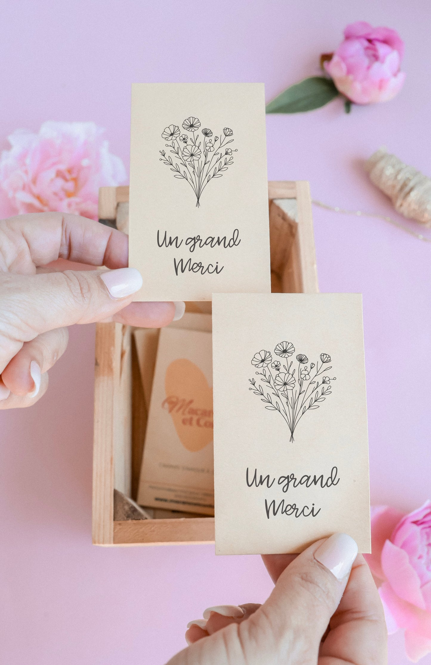 Sachet de graines : Modèle "Un grand merci - Bouquet"