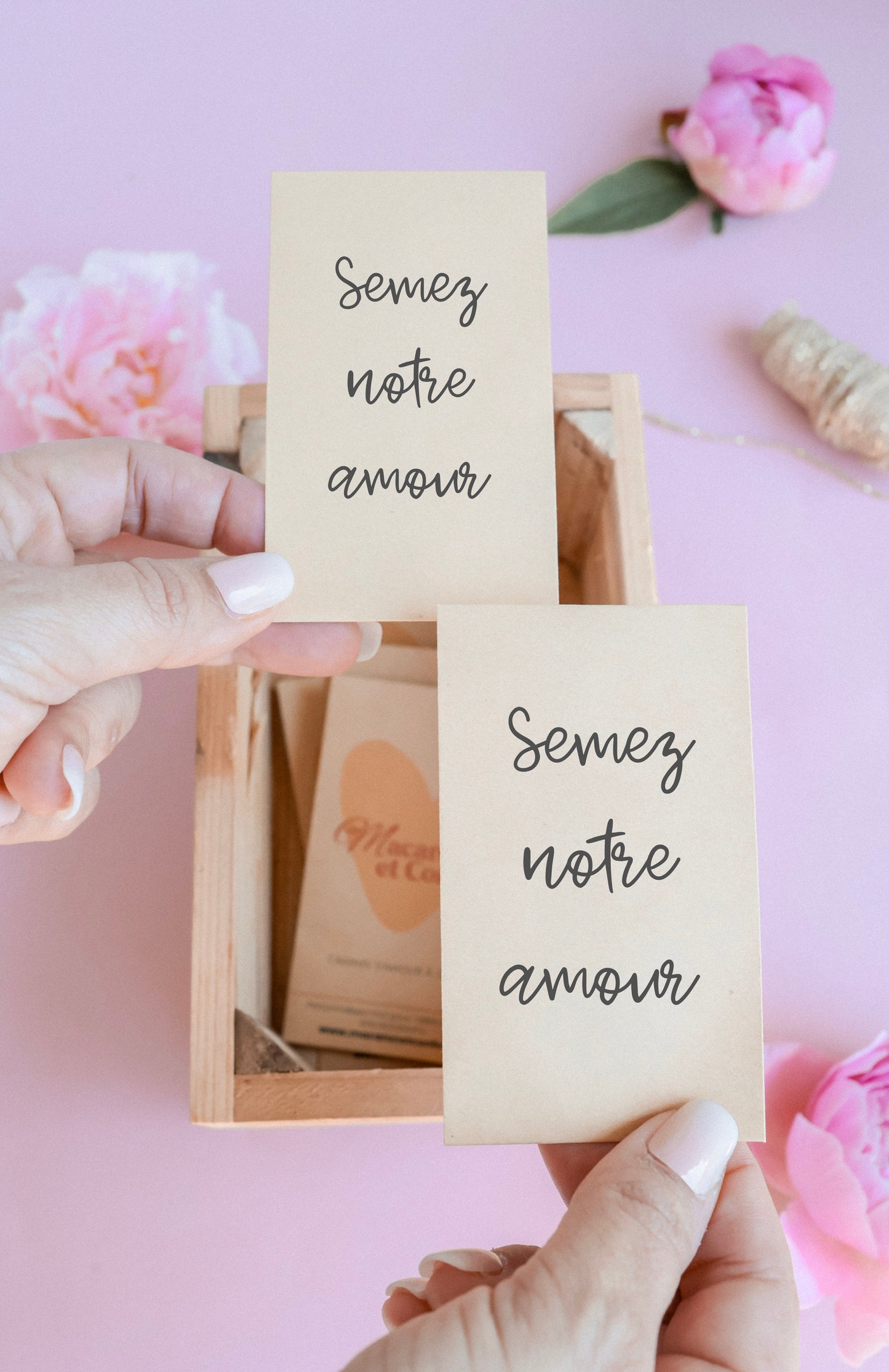 Sachet de graines : Modèle "Semez notre amour"