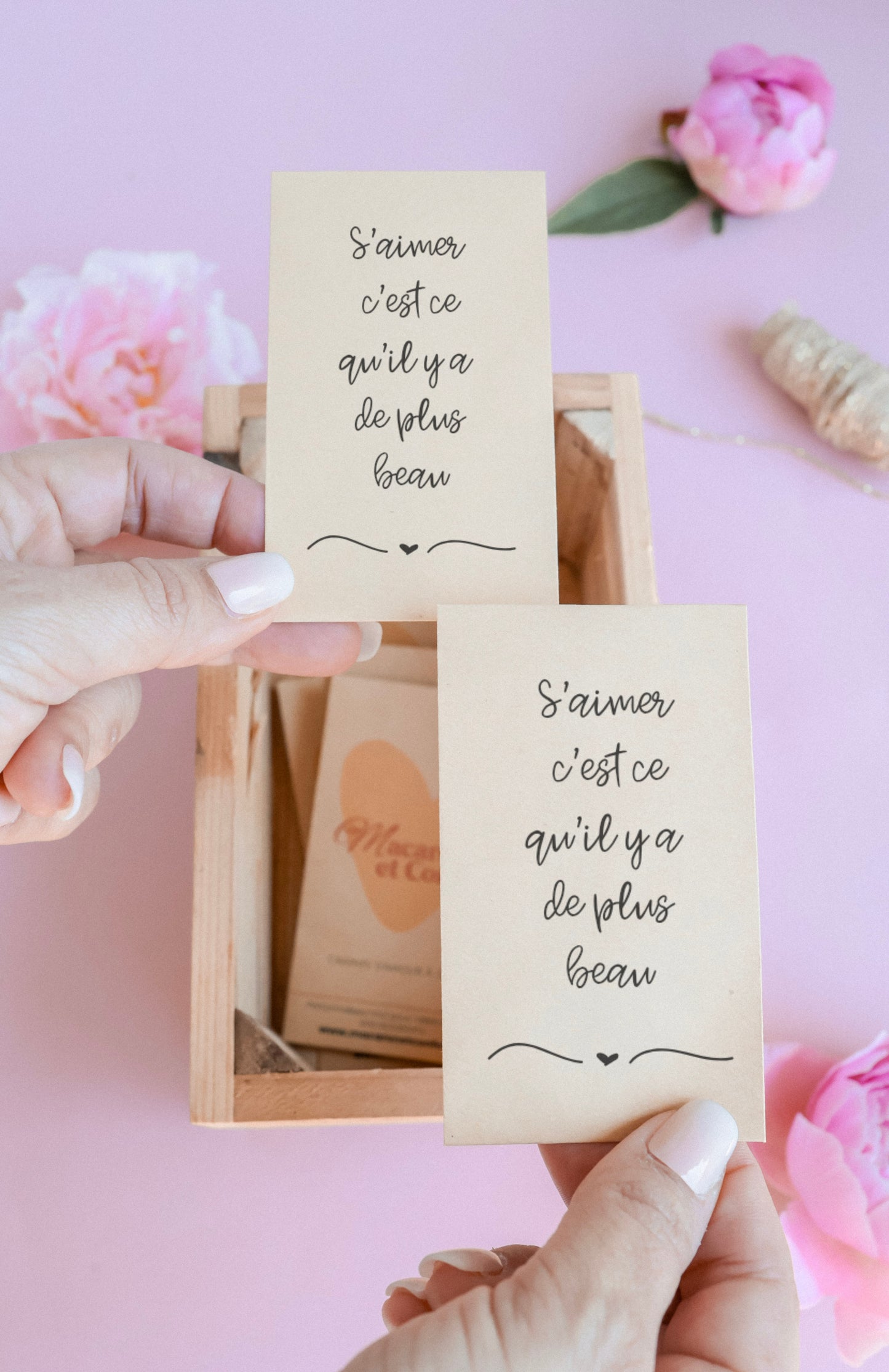 Sachet de graines : Modèle "S'aimer c'est ce qu'il y a de plus beau"