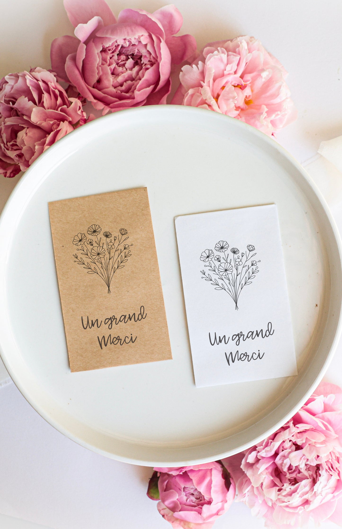Sachet de graines : Modèle "Un grand merci - Bouquet"