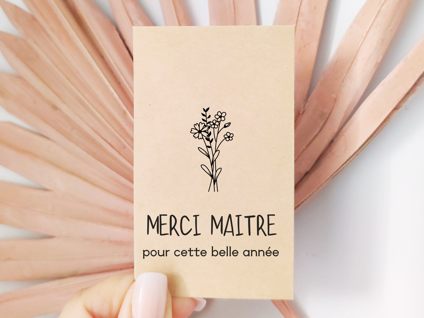 Sachets de graines - Remerciement - "Merci maître / maîtresse"