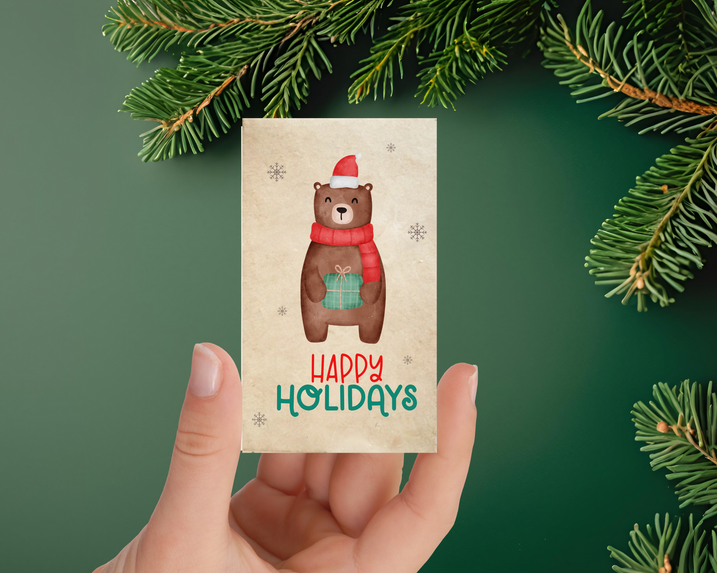 Sachets de graines - Fêtes - "Ourson bonnet/écharpe"