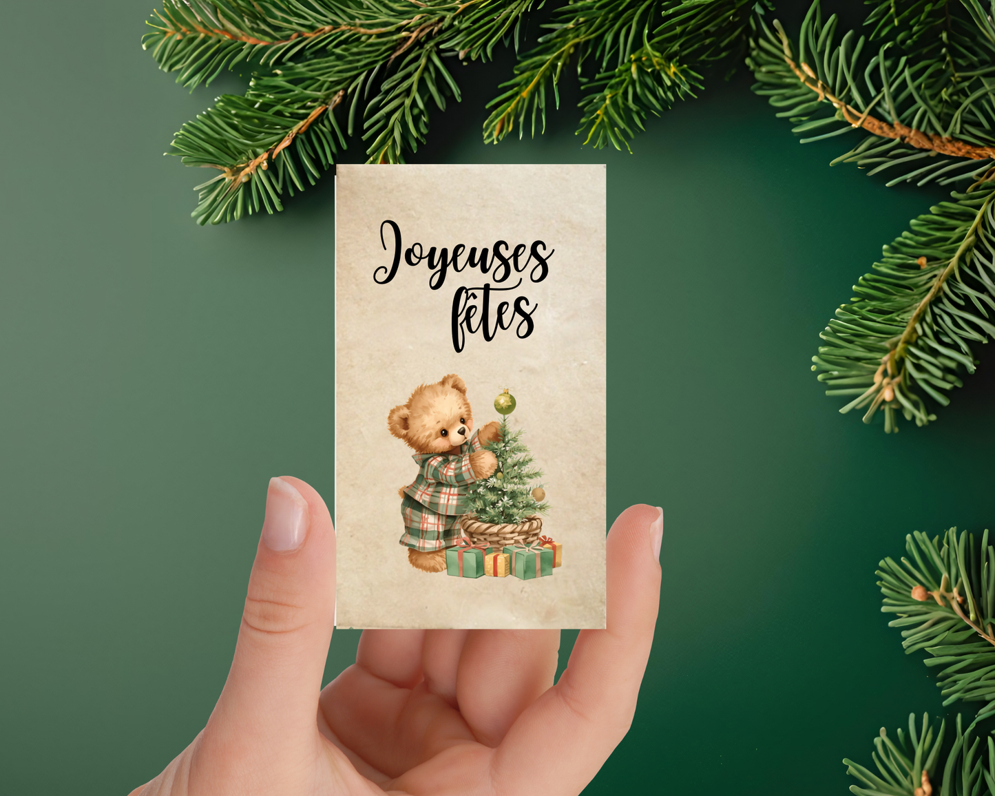 Sachets de graines - Fêtes - "Ourson sapin"