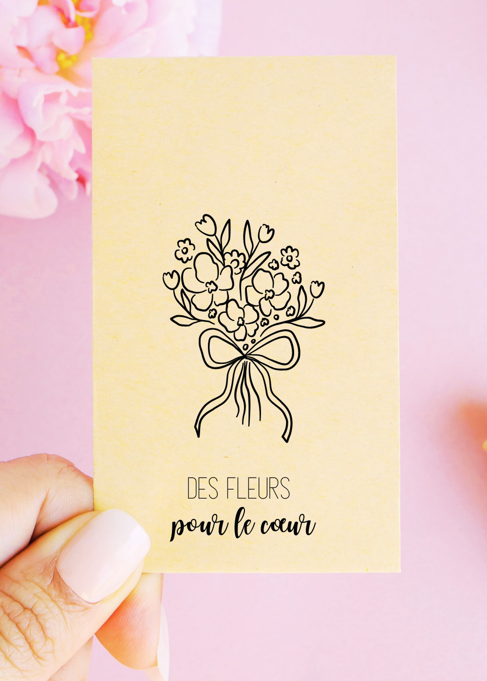 Sachets de graines - "Des fleurs pour le cœur"