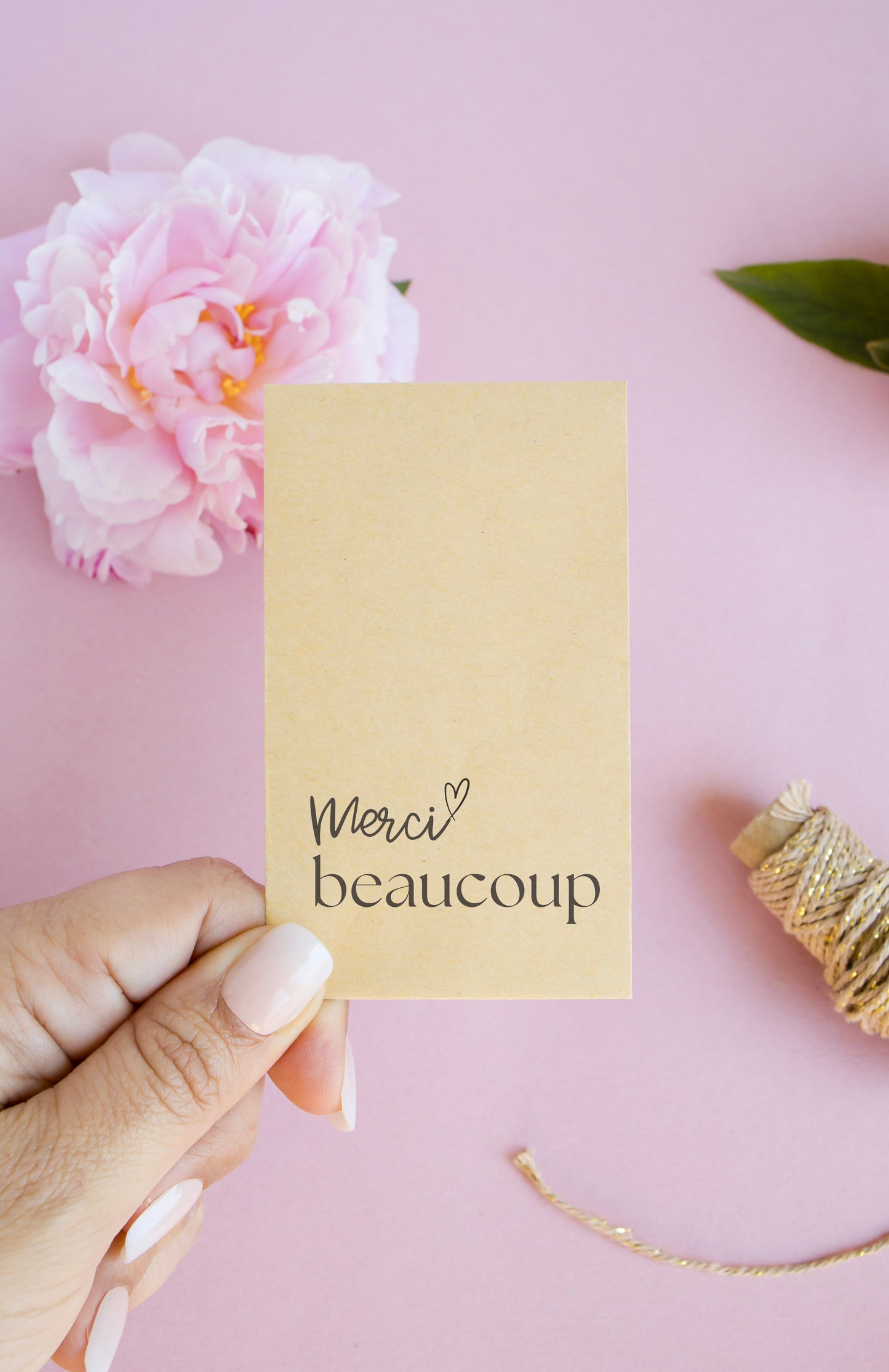 Sachet de graines : Modèle "Merci beaucoup 2"