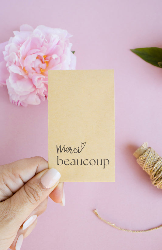 Sachet de graines : Modèle "Merci beaucoup 2"