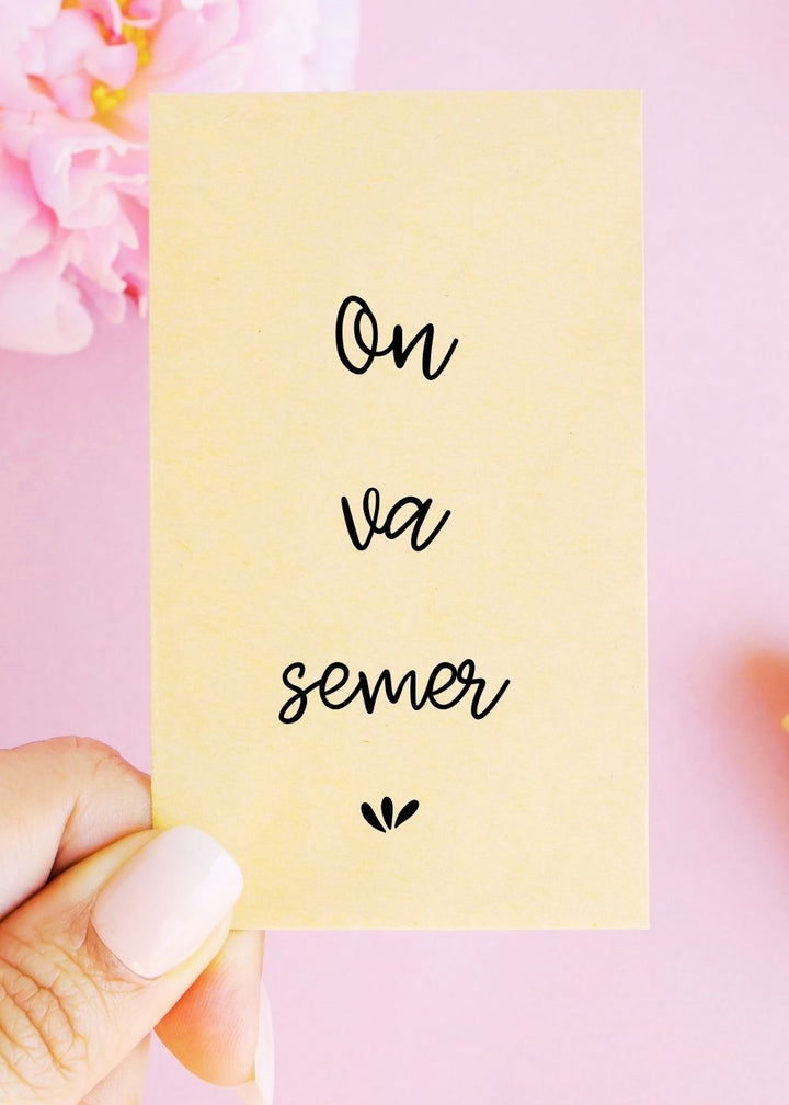 Sachets de graines - "On va semer"
