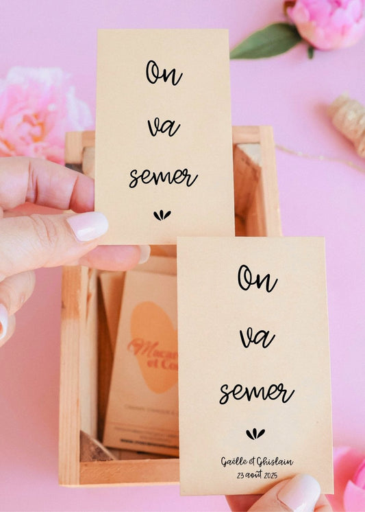 Sachets de graines - Mariage - "On va semer"