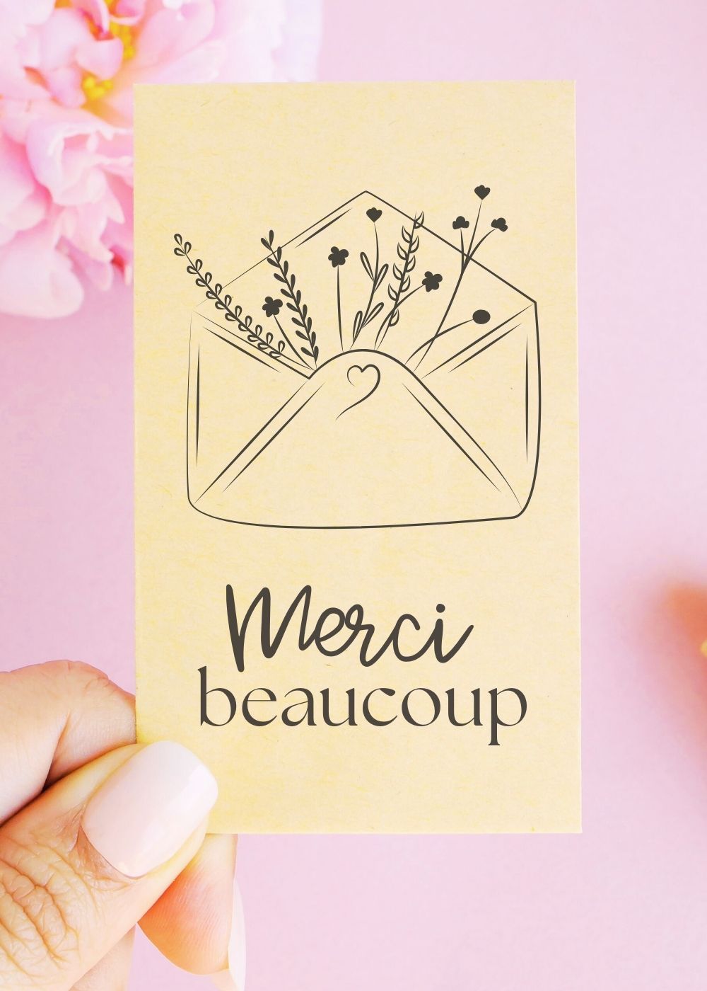 Sachets de graines - Remerciement - "Enveloppe fleurs"