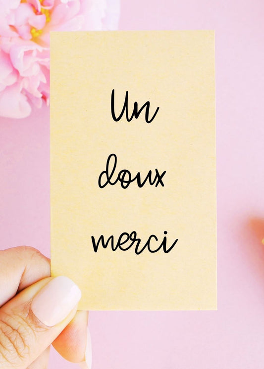 Sachets de graines - "Un doux merci"