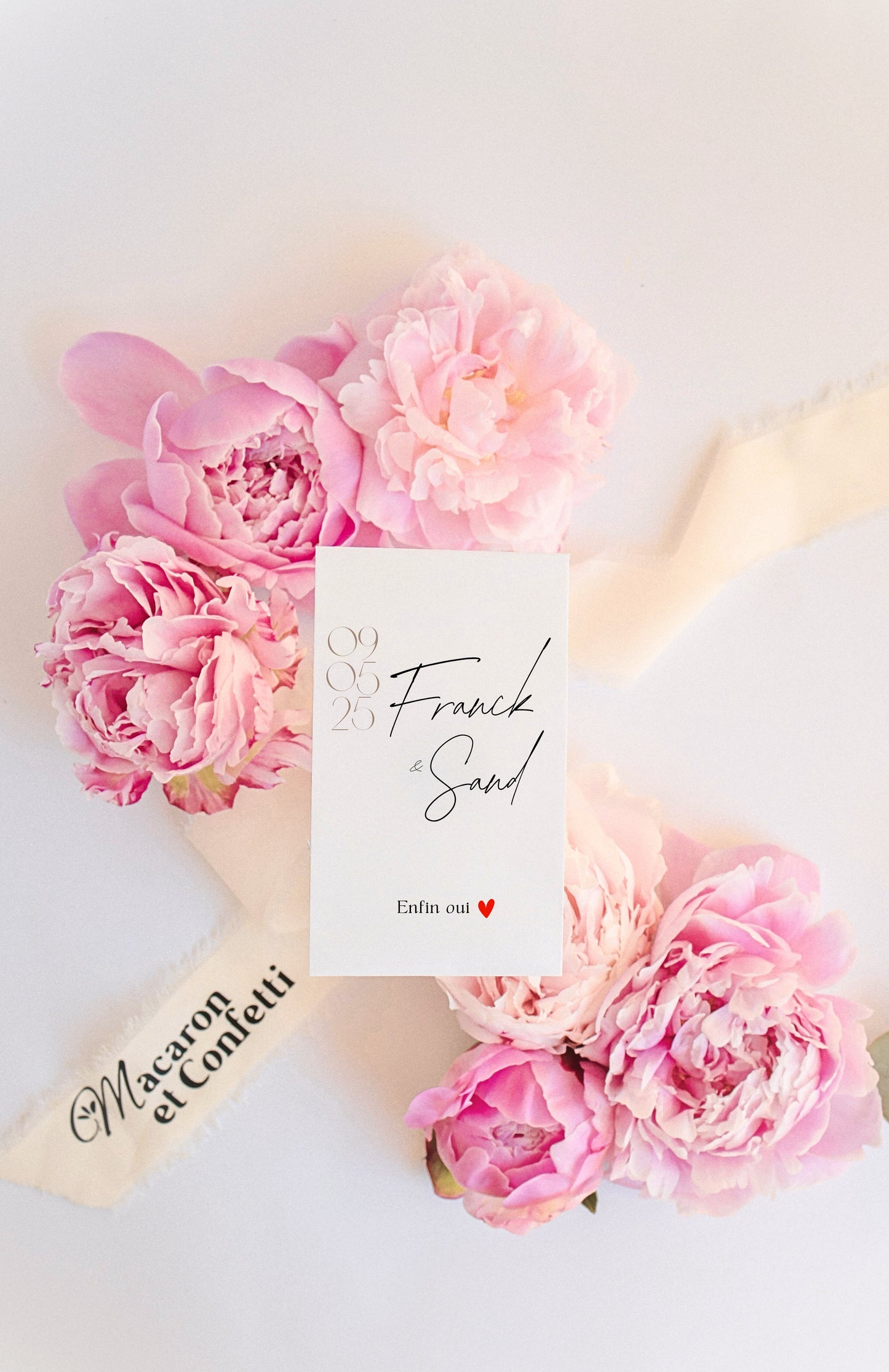 Sachet de graines personnalisé - Modèle "Franck et Sand"