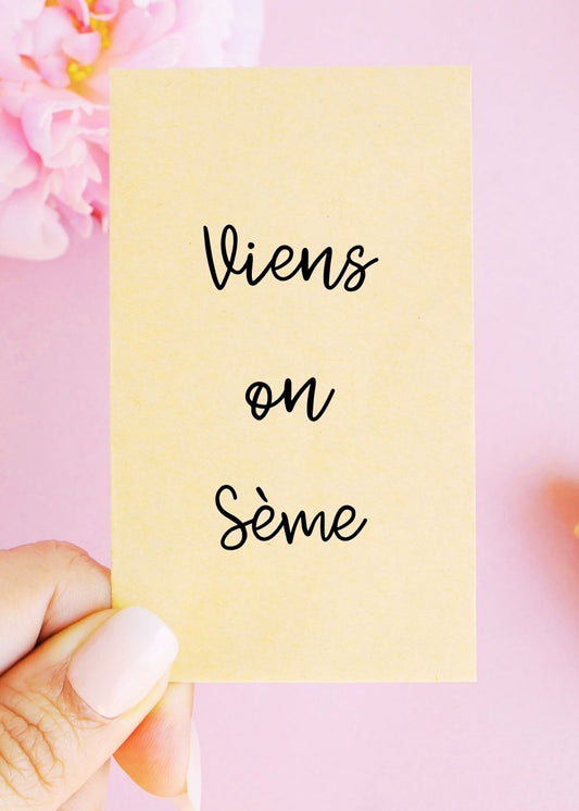Sachets de graines - Prêt-à-offrir - "Viens on sème"