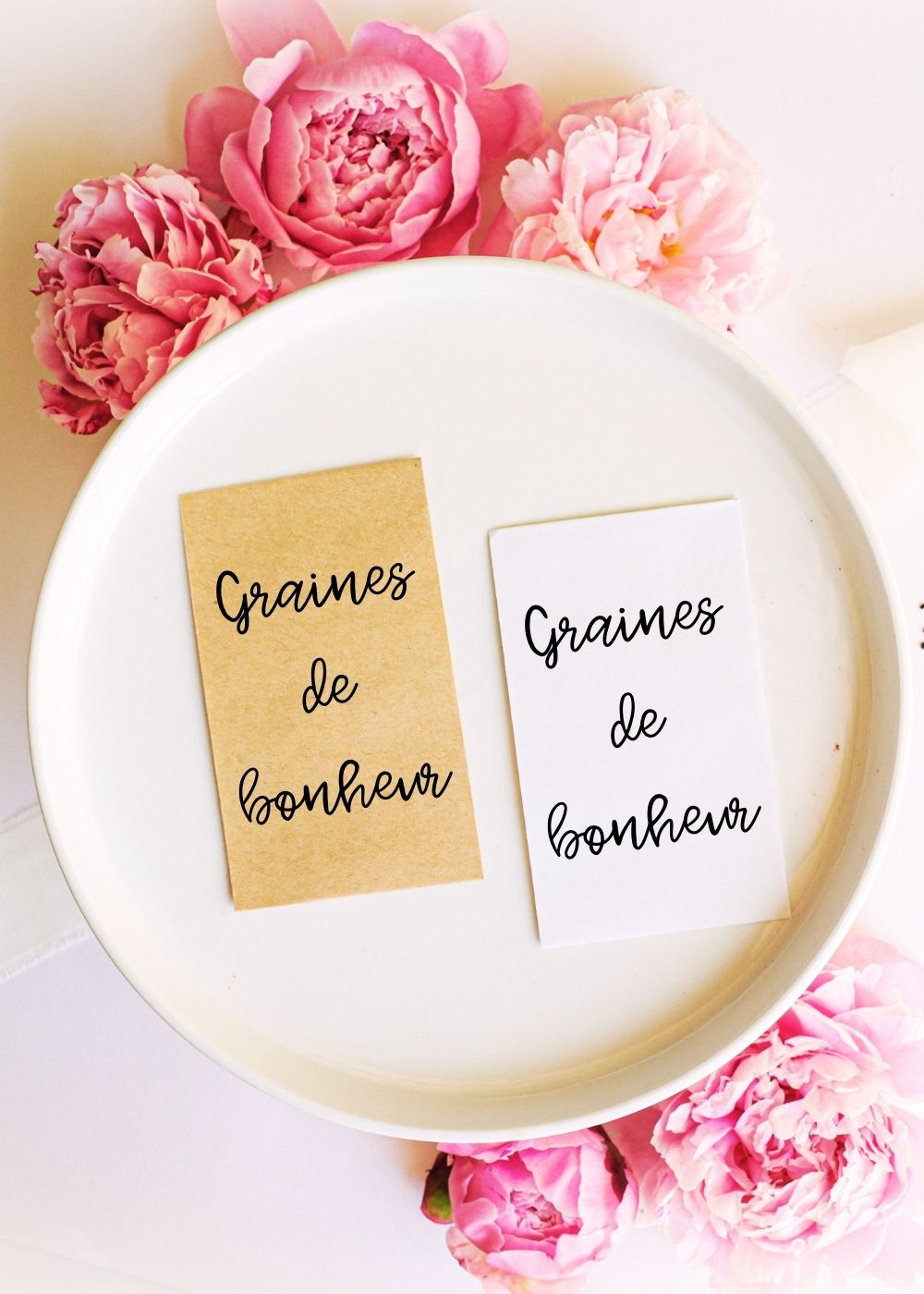 Sachets de graines - Prêt-à-offrir - "Graines de bonheur"