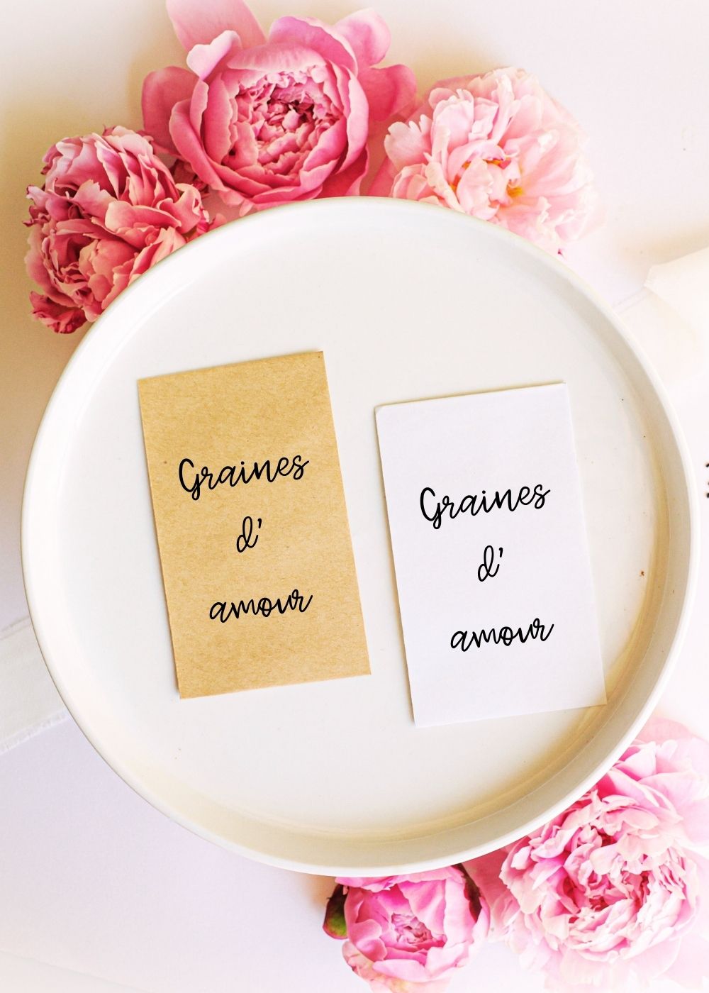 Sachets de graines - Prêt-à-offrir - "Graines d'amour"