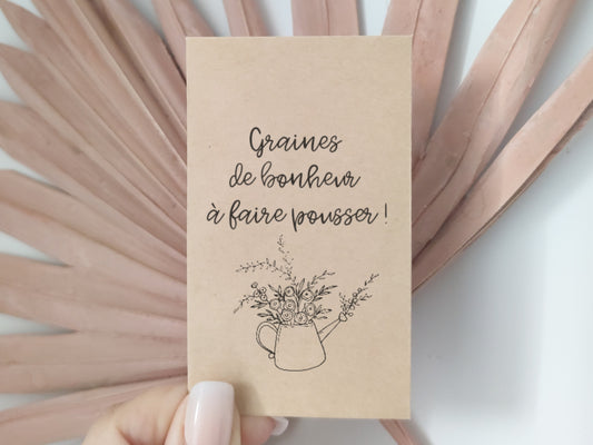 Sachet de graine : Graines de bonheur à faire poiusser