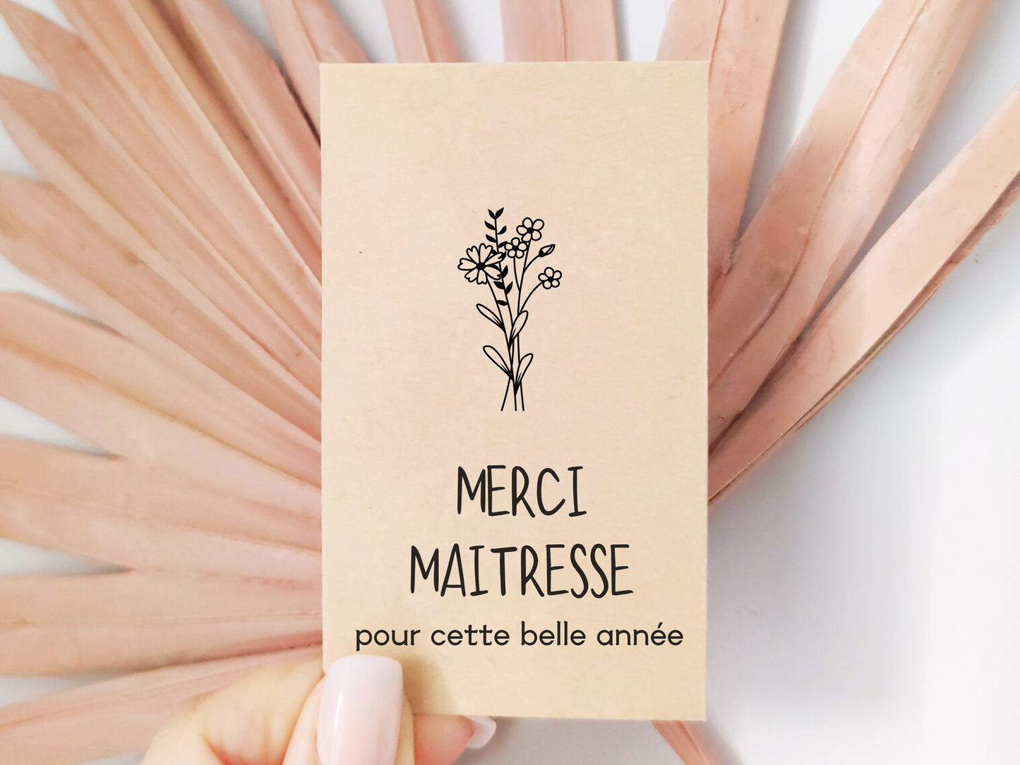 Sachets de graines - Remerciement - "Merci maître / maîtresse"