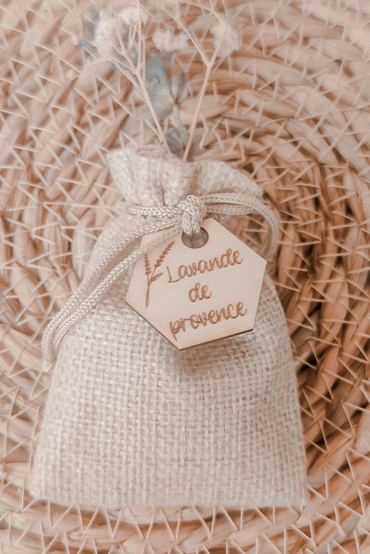 Sachets de lavande Personnalisables - Sachet en lin