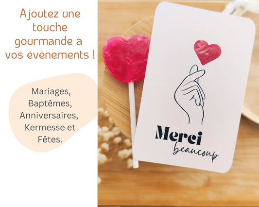 Sucette - Modèle "Merci beaucoup"
