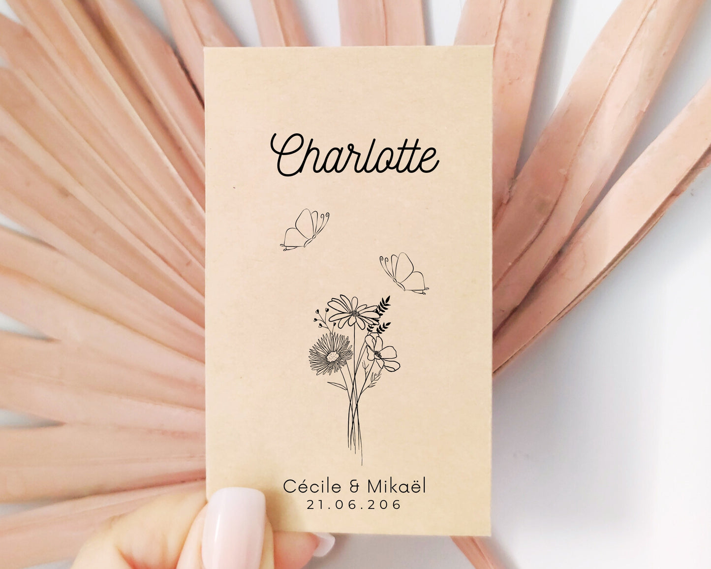 Marque-place - "Papillons"