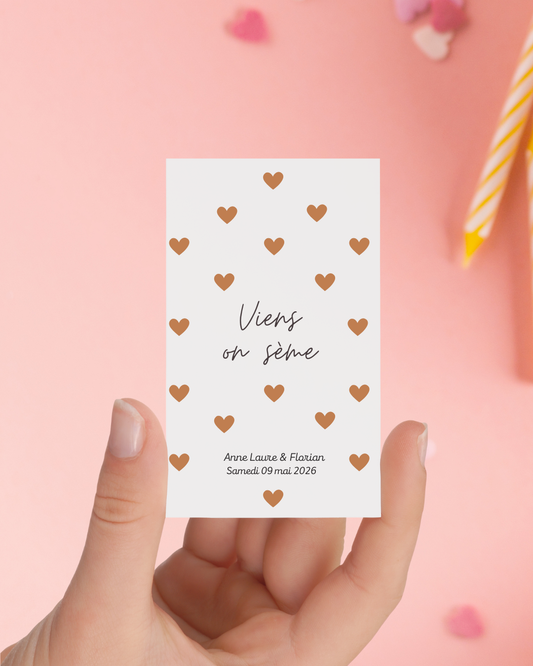 Sachets de graines - Modèle Anne-Laure