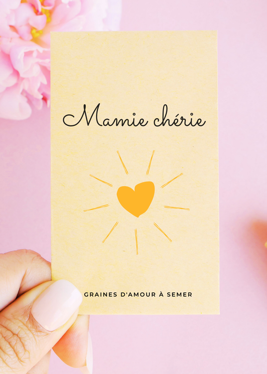 Sachets de graines - "Mamie Chérie"