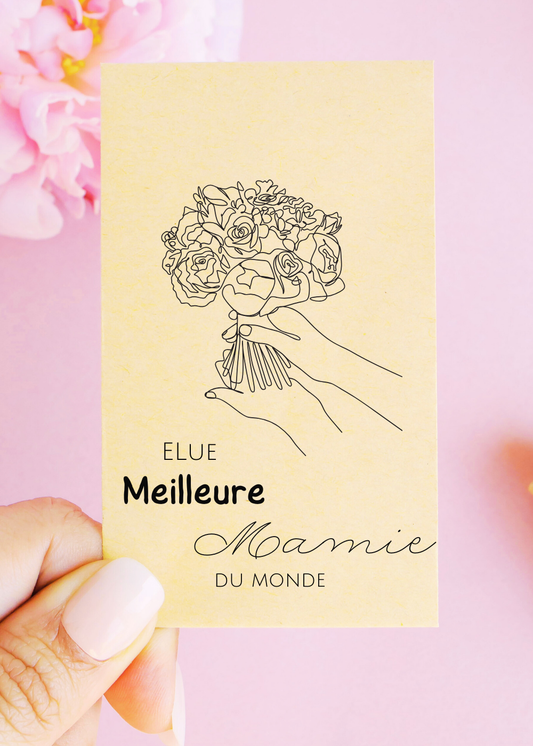 Sachets de graines - "Meilleure Mamie du monde"