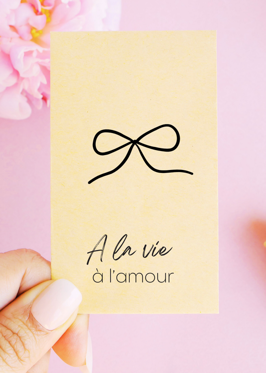 Sachets de graines - "A la vie à l'amour"