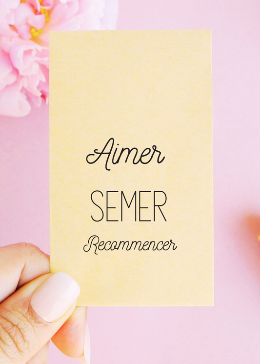 Sachets de graines - "Aimer Semer Recommencer"