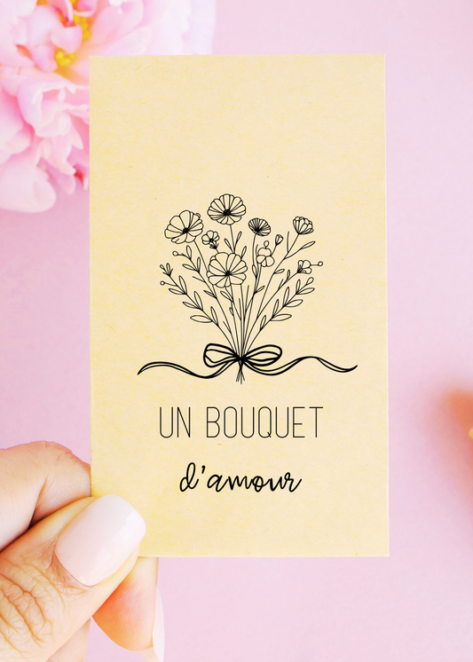 Sachets de graines - "Un bouquet d'amour"