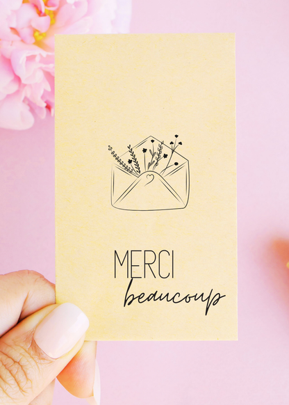 Sachets de graines - "Merci beaucoup - Enveloppe fleurs"