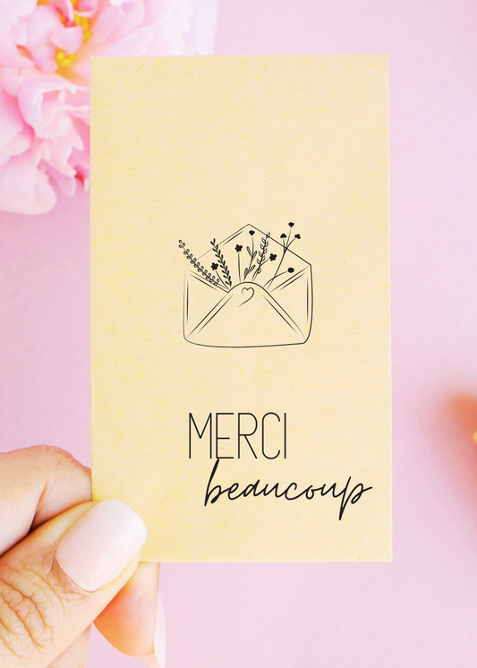 Sachets de graines - "Merci beaucoup - Enveloppe fleurs"
