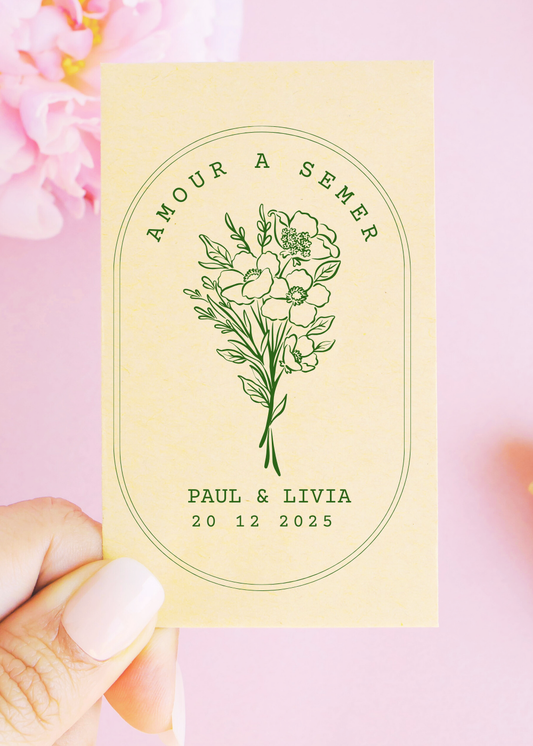 Sachets de graines - "Paul et Livia'
