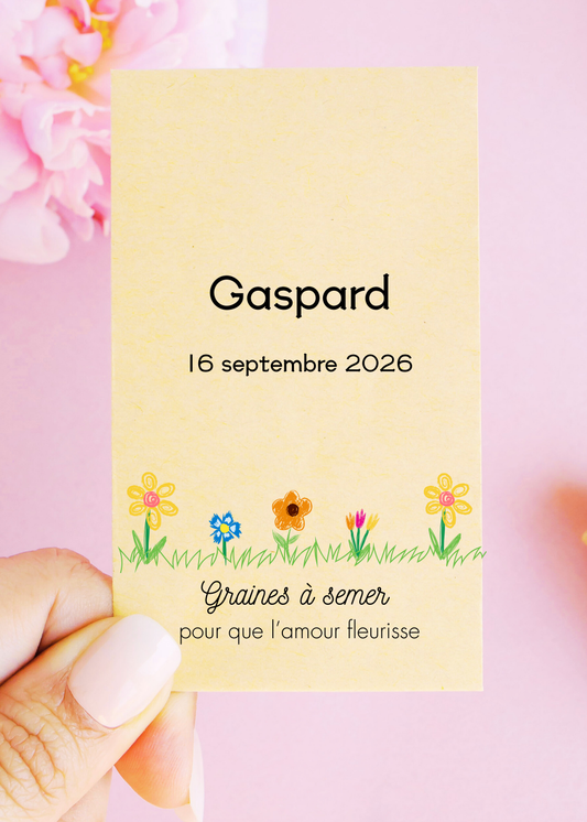 Sachets de graines - "Gaspard"