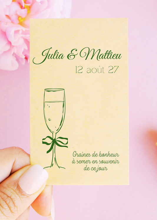 Sachets de graines - "Julia et Mattieu"
